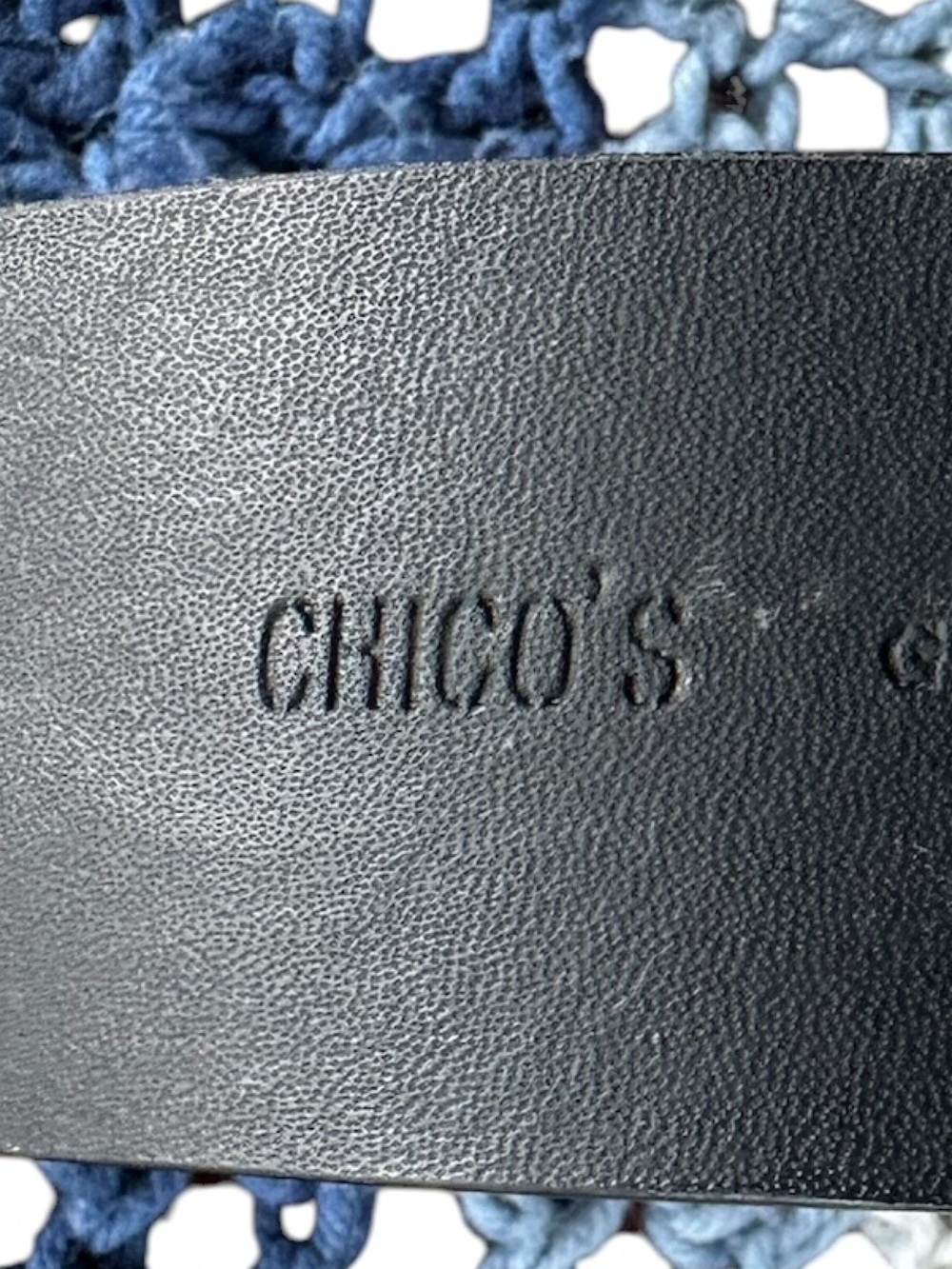 Vintage Chico's Black Leather Hippie Fringe Belt with Silver Accents. - Picture 2 of 5